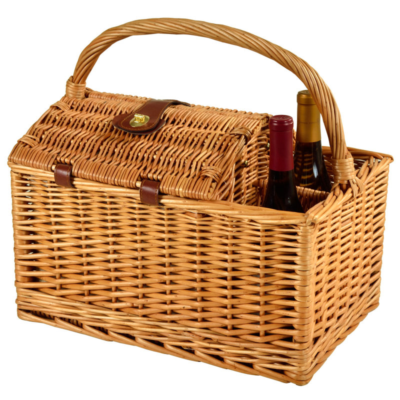 Freeport Park® Willow Picnic Basket & Reviews Wayfair